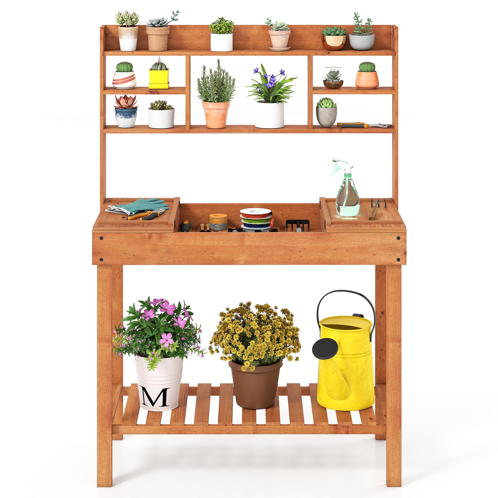 Wooden Potting Bench Table, 61