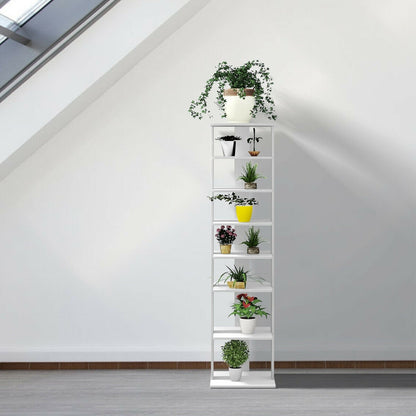 Wooden Shoe Rack Organizer, 7 Tiers, White Shoe Racks & Storage Benches at Gallery Canada