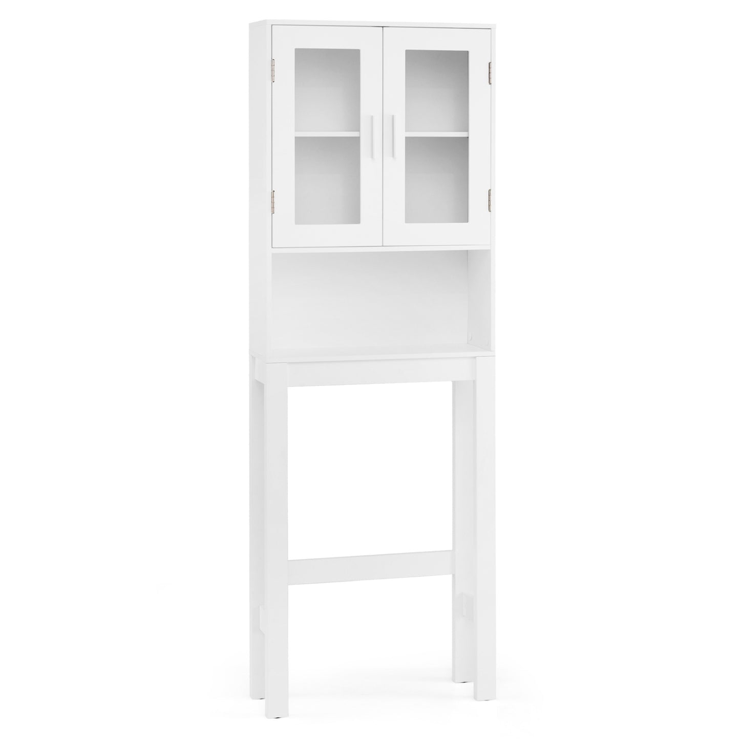 Wooden over the toilet Storage Cabinet with Tower Rack, White Bathroom Etagere at Gallery Canada