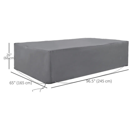 Waterproof Outdoor Furniture Cover, 97" x 65" x 26", Grey Patio Furniture Covers at Gallery Canada
