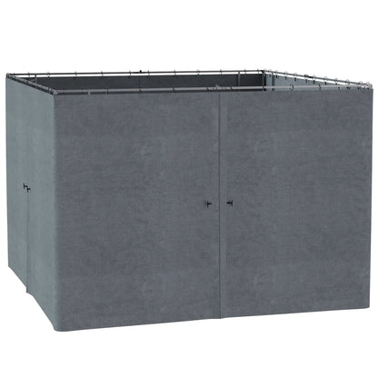 10' x 10' Gazebo Sidewall Set, 4 Panels, Hooks Included, Slate Grey Gazebo Sidewalls Slate Grey at Gallery Canada