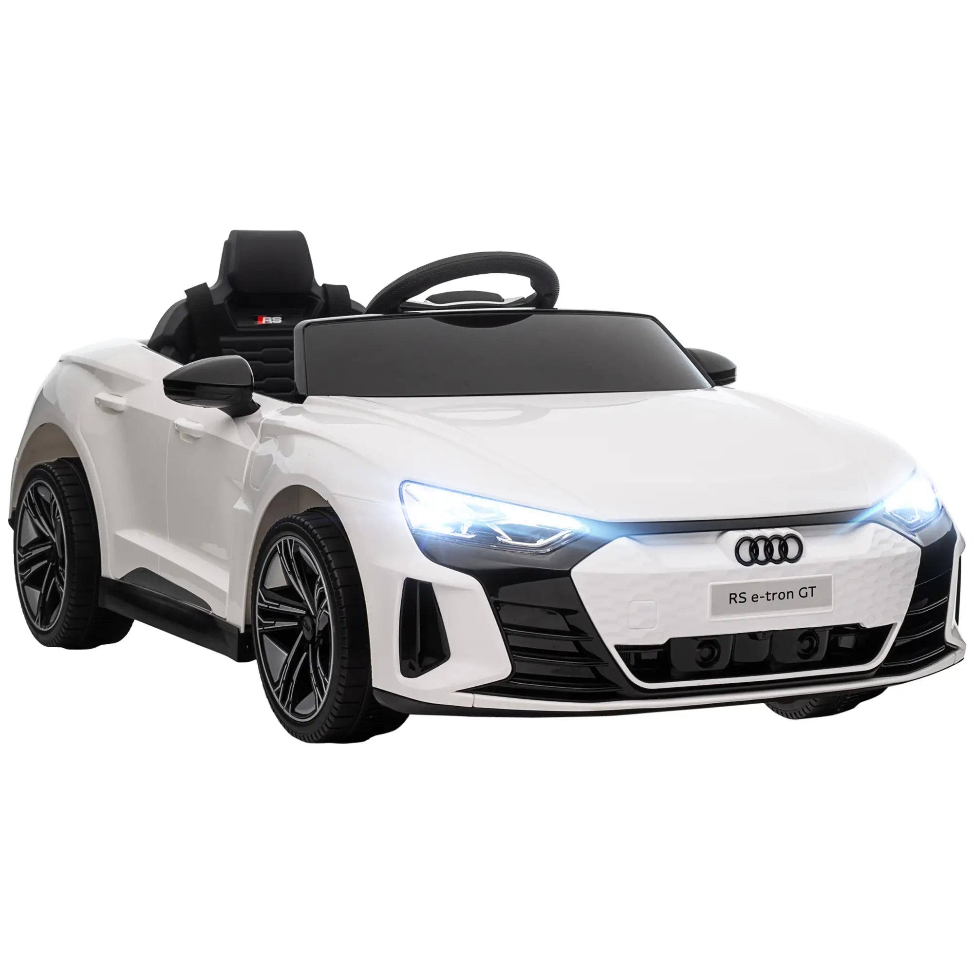 Remote Control Ride On Car, 12V Electric Toy for Kids, White Electric Toy Cars White, Black at Gallery Canada