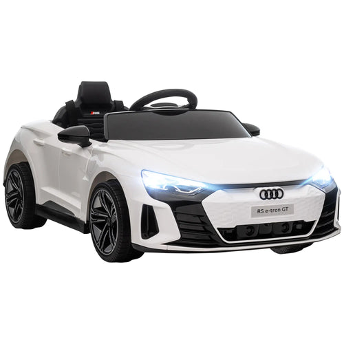 Remote Control Ride On Car, 12V Electric Toy for Kids, White