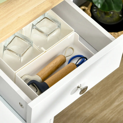 Modern Sideboard, Buffet Cabinet with Storage, Drawers, Adjustable Shelves, White Bar Cabinets at Gallery Canada