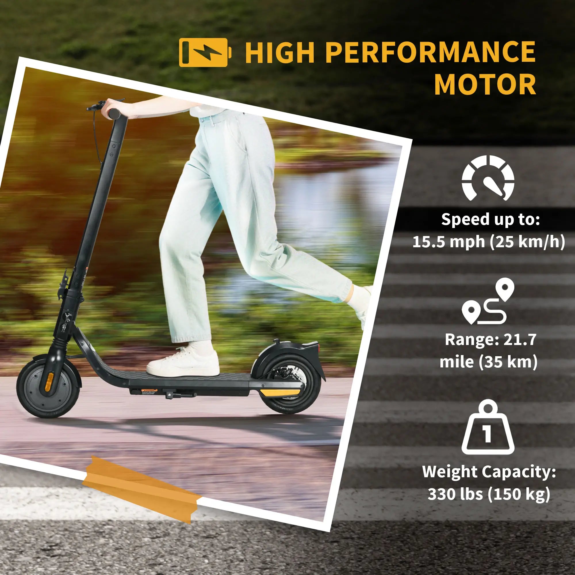 Folding Electric Scooter, 25KM/H, 35KM Range, 330LBS Max Load Scooters at Gallery Canada