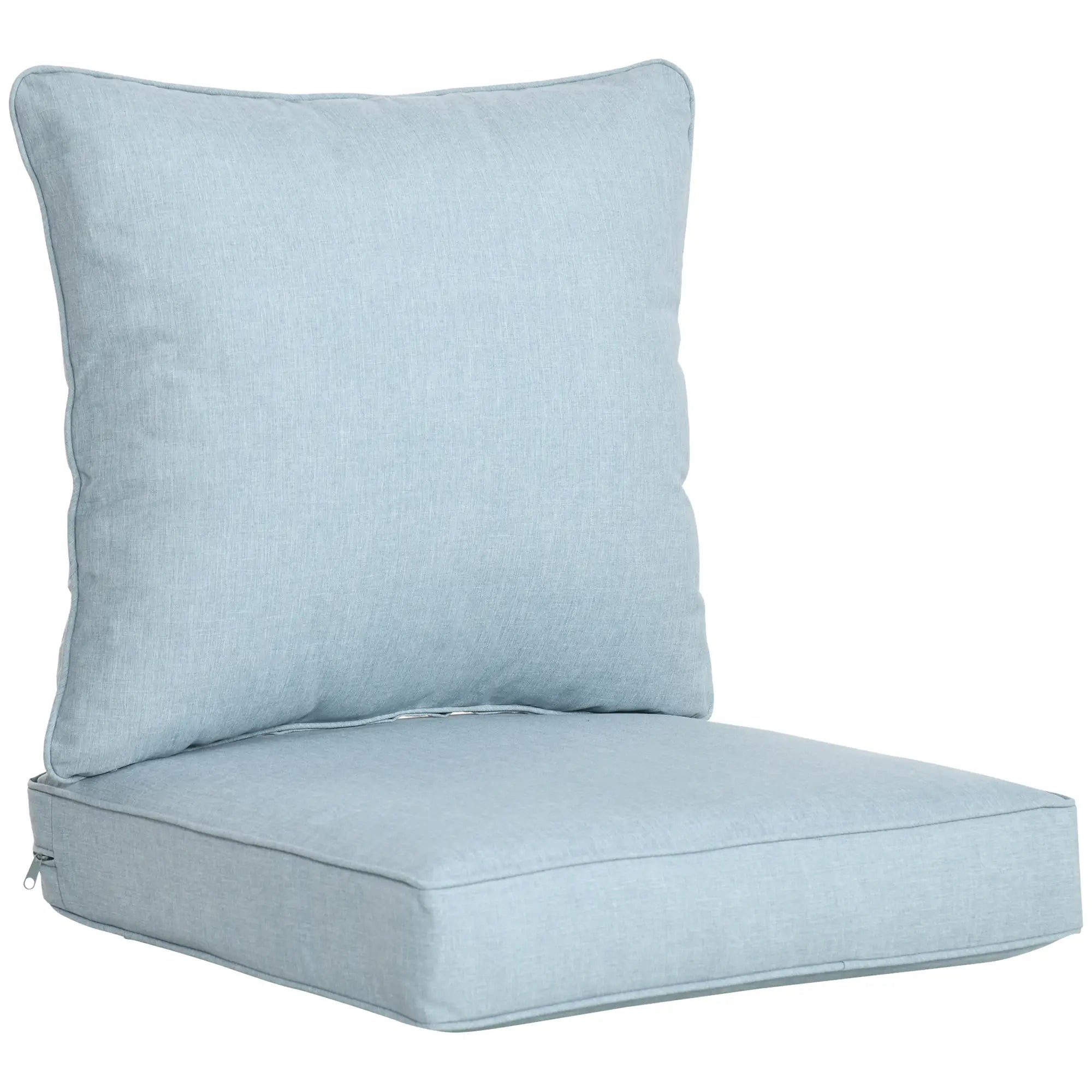 Patio Chair Cushions Deep Seat with Back, Light Blue Patio Chair Cushions at Gallery Canada