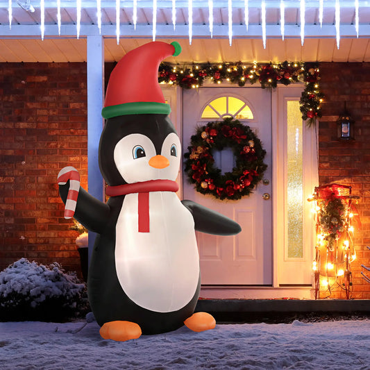 8.2' Inflatable Penguin LED Outdoor Decoration Christmas Inflatables Options at Gallery Canada