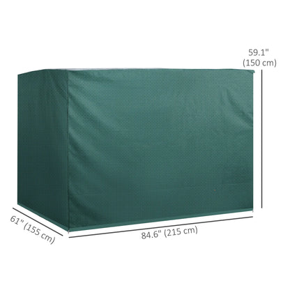3-Seater Patio Swing Cover, Waterproof, 85" x 61" x 59", Dark Green Patio Furniture Covers at Gallery Canada