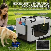 Soft Sided Pet Carrier Bag for Extra Large Dogs, Light Grey Dog Bike Trailers & Strollers at Gallery Canada
