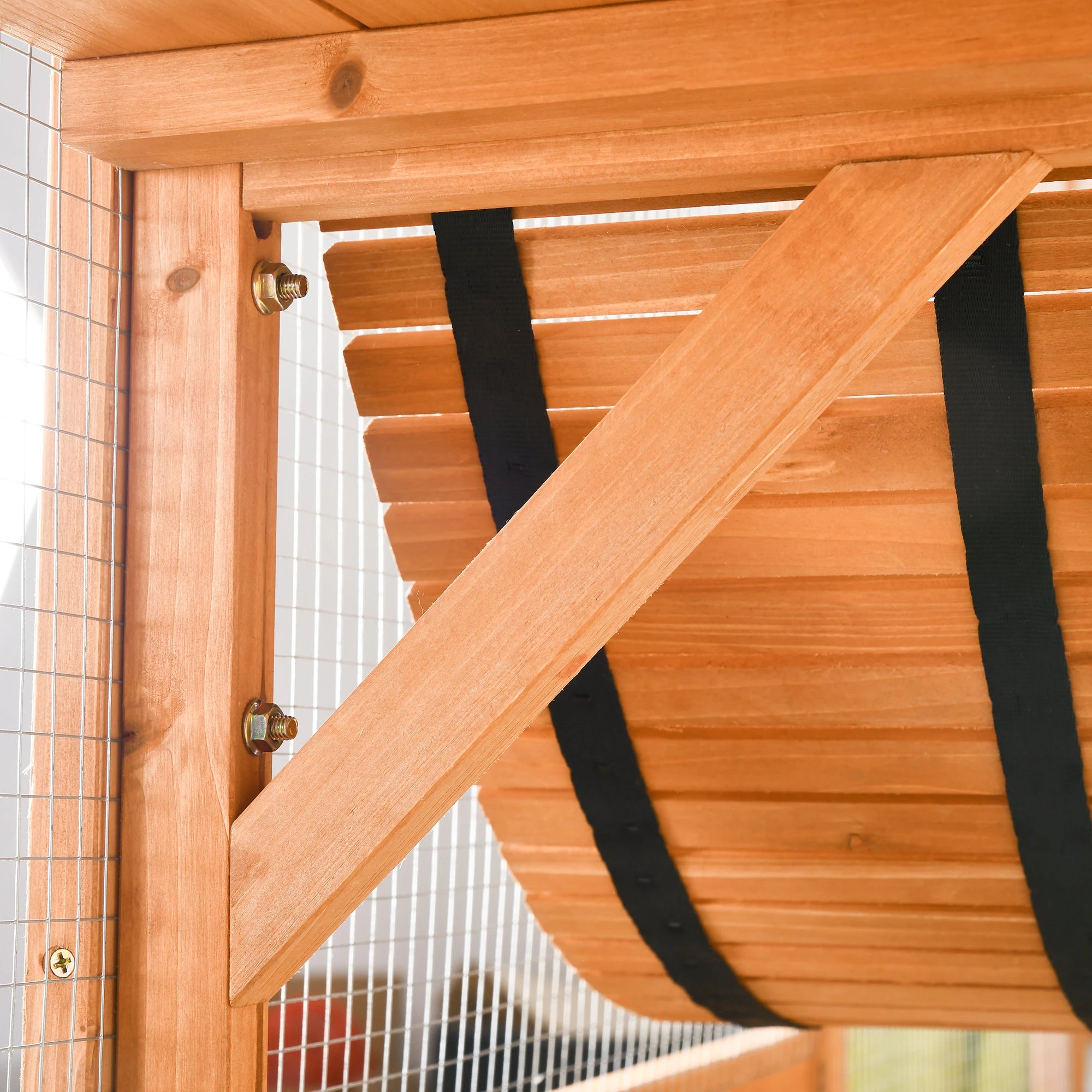 Large Outdoor Catio, Condos, Platforms, Doors, Ladders, Weather-Resistant Roof, Orange Outdoor Cat Enclosures at Gallery Canada