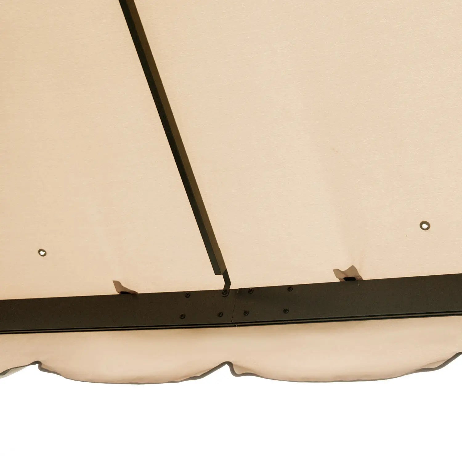 Deck Gazebo with Curtains, Mesh Screen, 10ft x 10ft, Khaki Gazebos at Gallery Canada