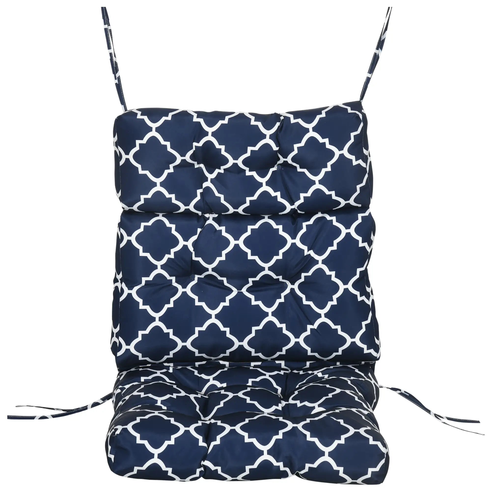 Outdoor Chair Cushion, Tufted Pillow with String Ties, 44