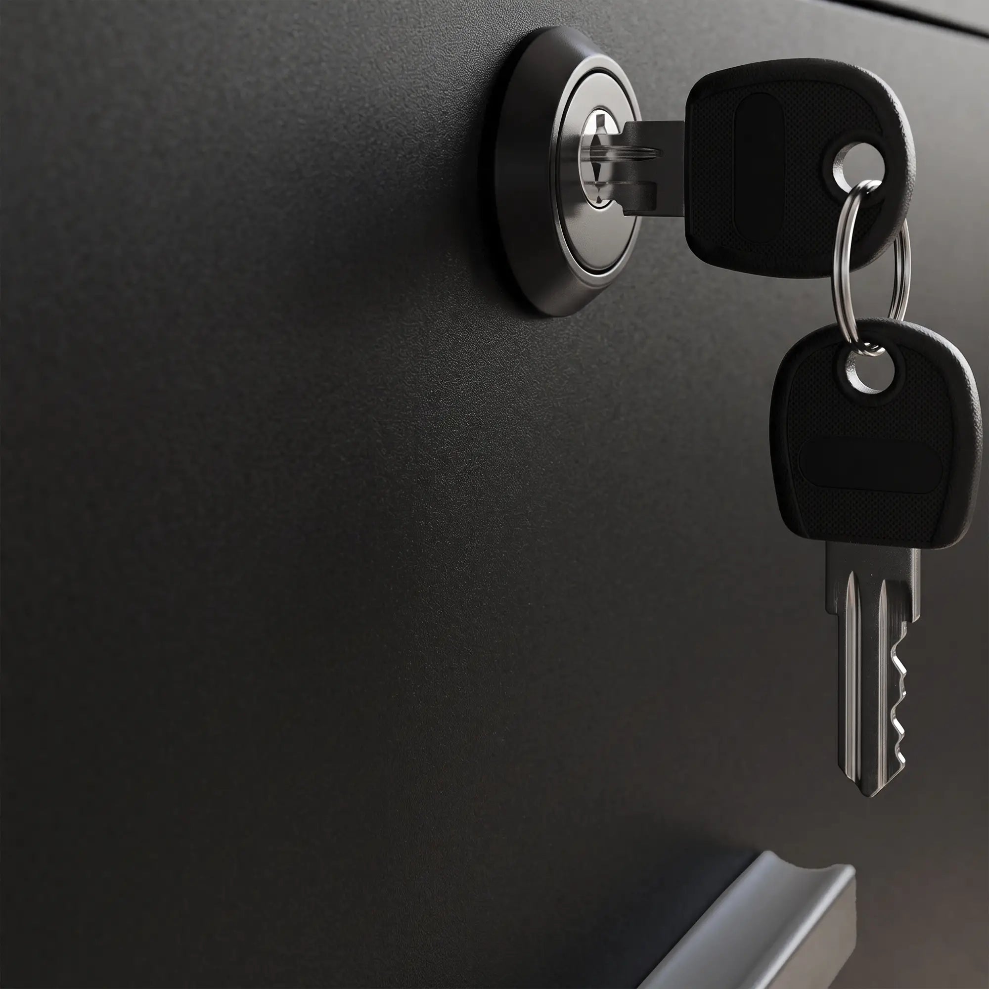 Filing Cabinet Locking Drawers Open Shelves 5 Casters, Black Office Cabinets & Cupboards at Gallery Canada