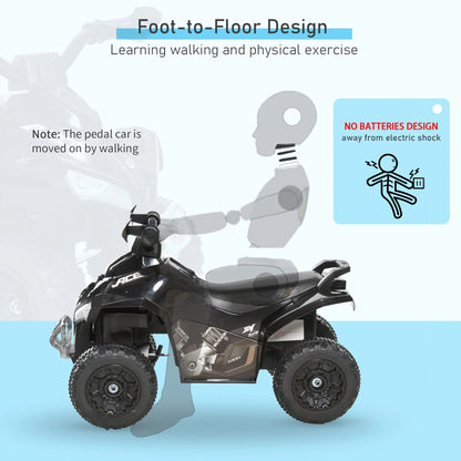 4 Wheels Ride on Toy for Kids, Foot To Floor Slider, 18-36 Months, Black Push Cars for Toddlers at Gallery Canada
