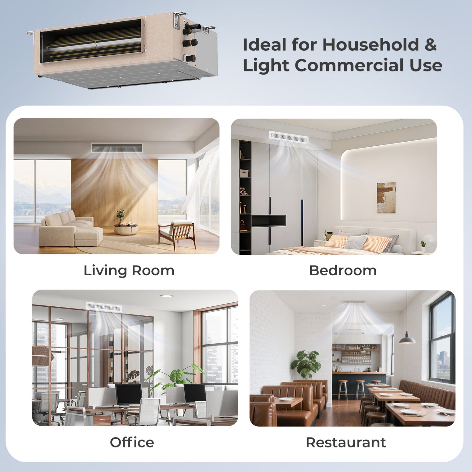 X-Pro 2 Zone Mini Split AC, 35000 BTU, 22.5 SEER2, 24K + 24K, White 2 Zone Mini Split at Gallery Canada