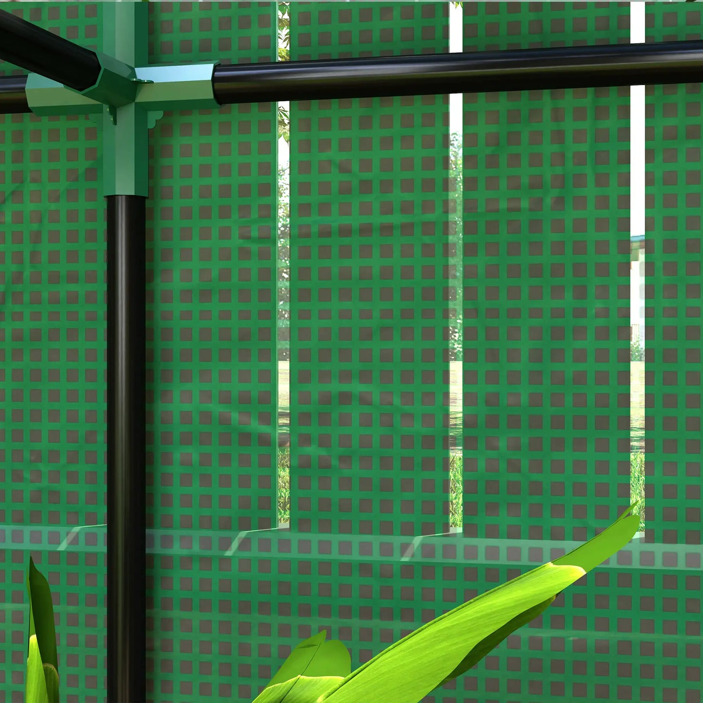 Mini Greenhouse, 3 Tier Shelves, 3 Roll-Up Doors, Indoor Outdoor, Green Greenhouses at Gallery Canada