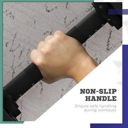 55LBS Adjustable Barbell Dumbbells Set, Non-Slip Handles Home Gym Dumbbells & Barbells at Gallery Canada