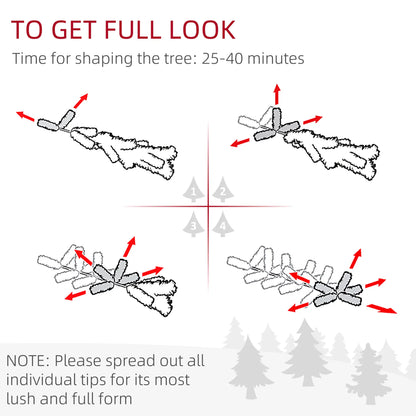5ft Flocked Pencil Christmas Tree, Realistic Tips, Green Pencil Christmas Trees at Gallery Canada