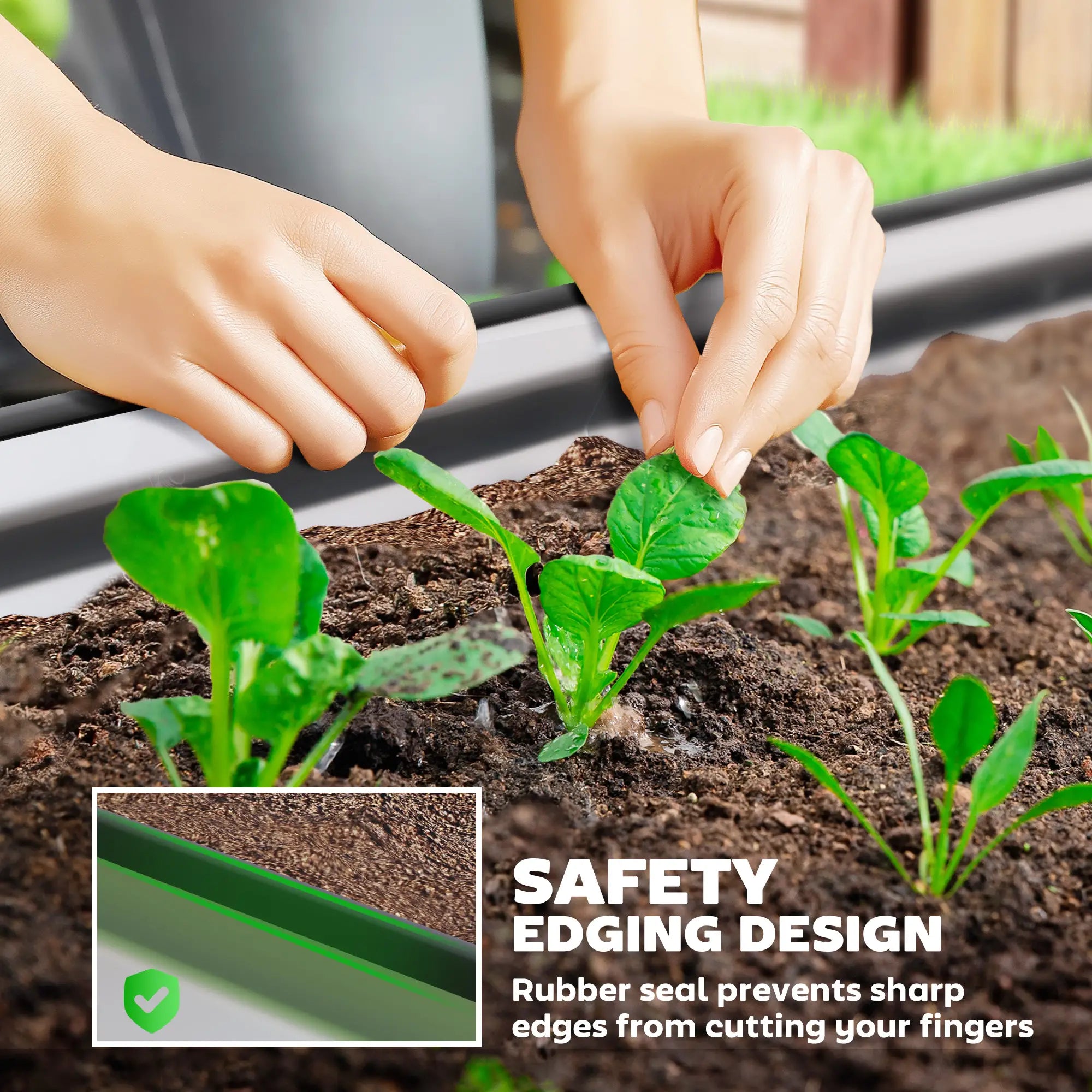 7' x 3' x 1' Galvanized Raised Garden Bed, Outdoor Planter Box, Silver Raised Garden Beds at Gallery Canada