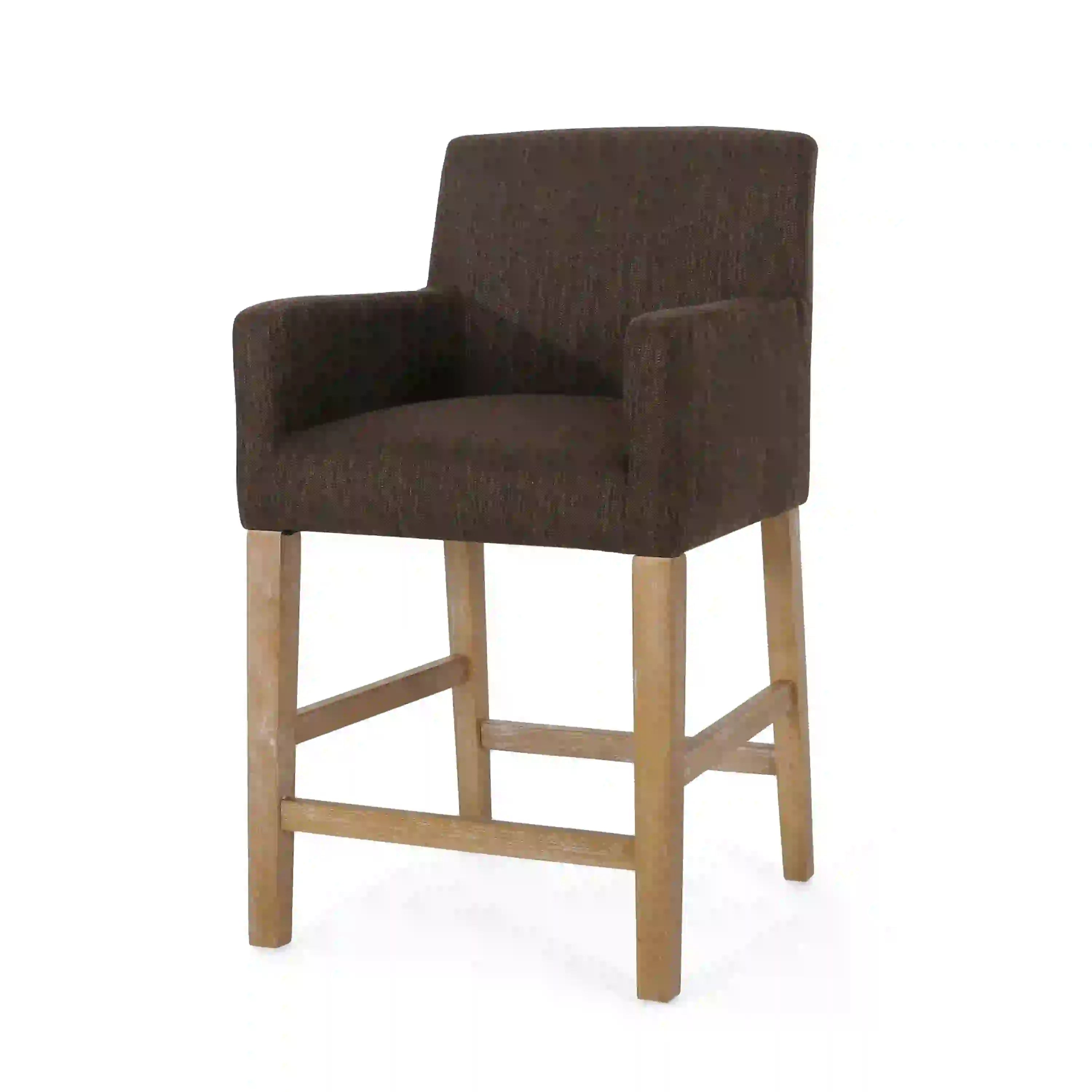 Upholstered Counter Stools, Rubberwood Frame, 24
