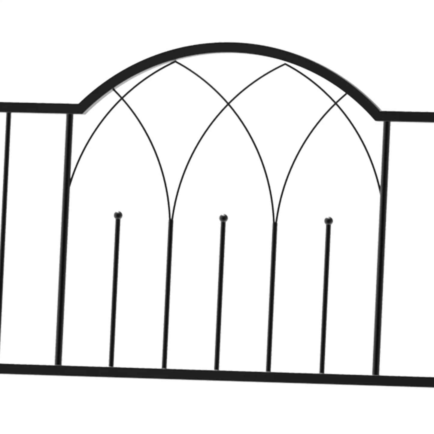 43" Garden Arbor Bench, Trellis for Climbing Plants, Black Outdoor Benches at Gallery Canada