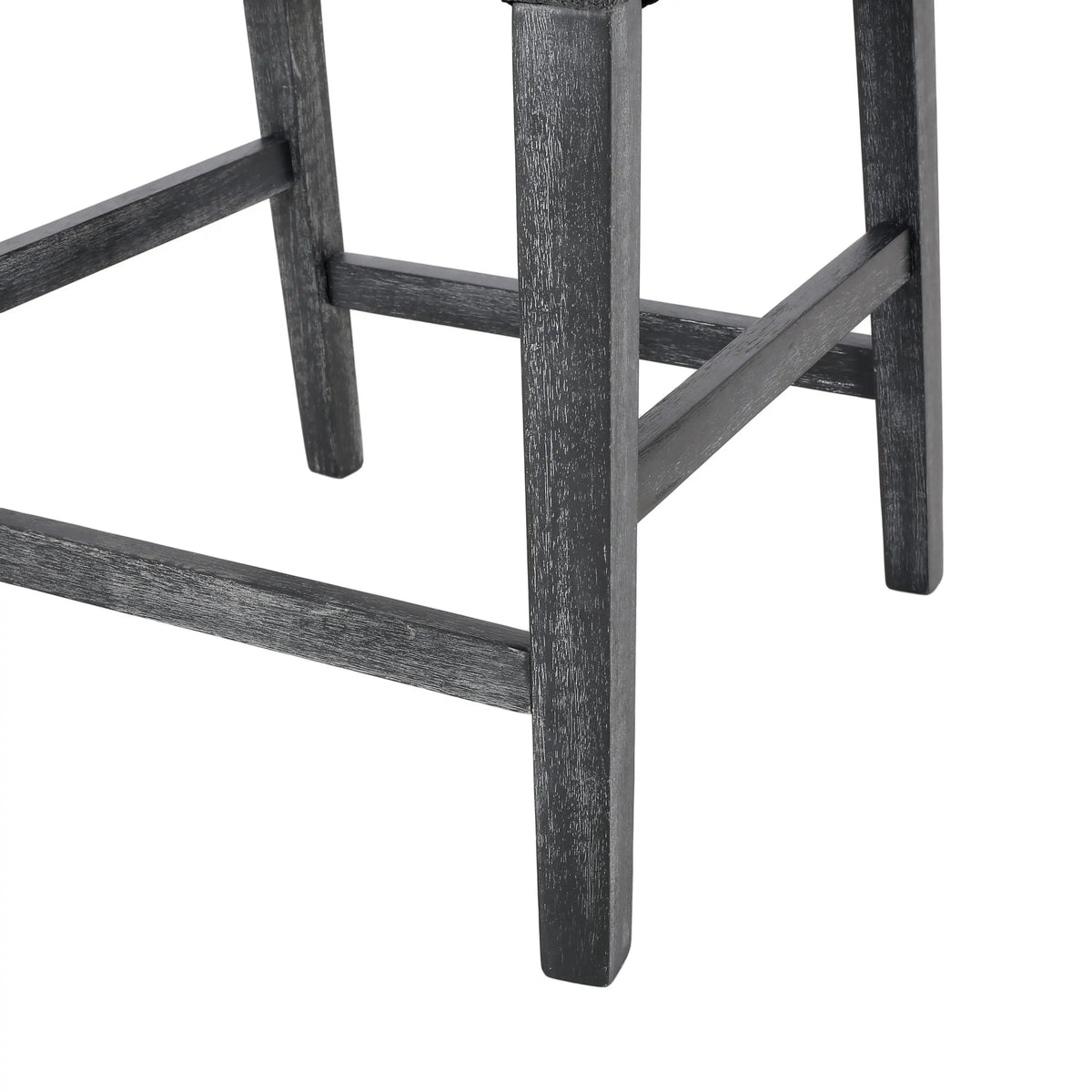 Upholstered Counter Stool, Rubberwood Frame, 24" L x 23" W x 39.5" H, Charcoal Gray Bar Stools at Gallery Canada