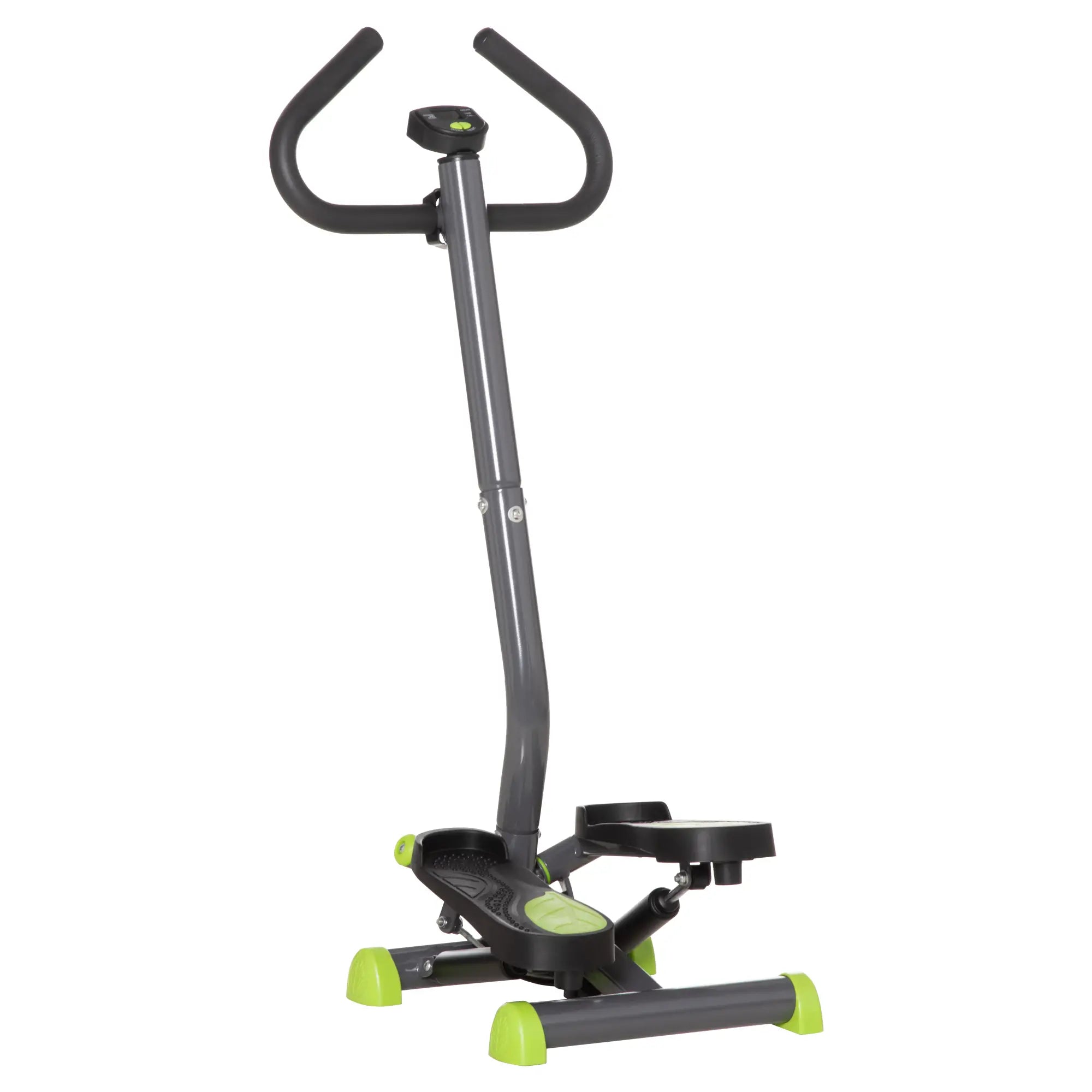Twist Stepper, Adjustable Resistance, LCD Screen, Grey & Green Aerobic Equipment Grey, Green, Black at Gallery Canada
