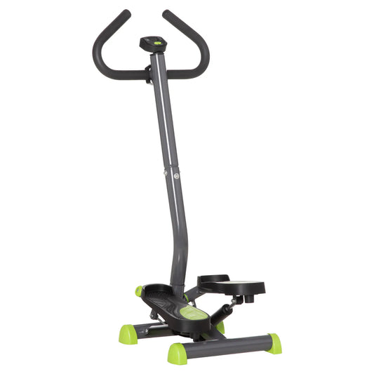 Twist Stepper, Adjustable Resistance, LCD Screen, Grey & Green Aerobic Equipment Grey, Green, Black at Gallery Canada
