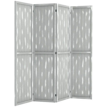 Foldable Screen Divider, 5.5', for Bedroom Office, Grey Room Dividers at Gallery Canada