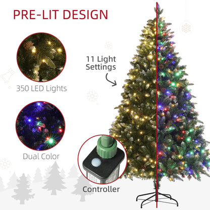 6 Foot Prelit Artificial Christmas Tree, Hinged, Dual Color LED Pre Lit Christmas Trees at Gallery Canada