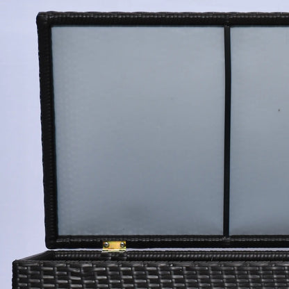 75 Gallon Rattan Outdoor Storage Box, Dark Brown Patio Storage Boxes at Gallery Canada