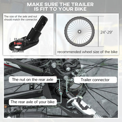 2-in-1 Bike Trailer, Foldable 2-Seat Stroller, 5-Point Harness, Yellow Kids Bike Trailers at Gallery Canada