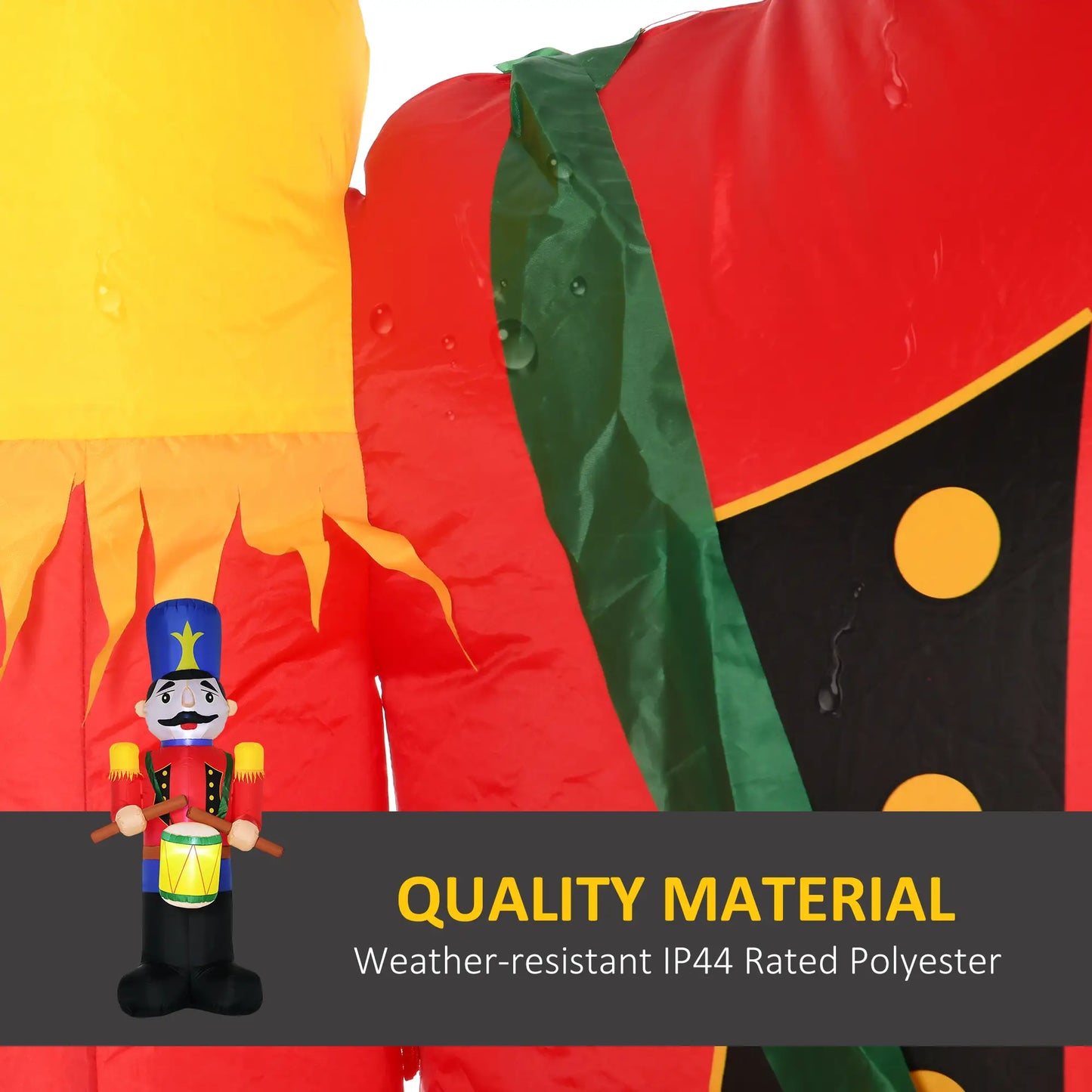Outdoor 8ft Inflatable Walnut Soldier Drum, LED, Colorful Christmas Inflatables at Gallery Canada