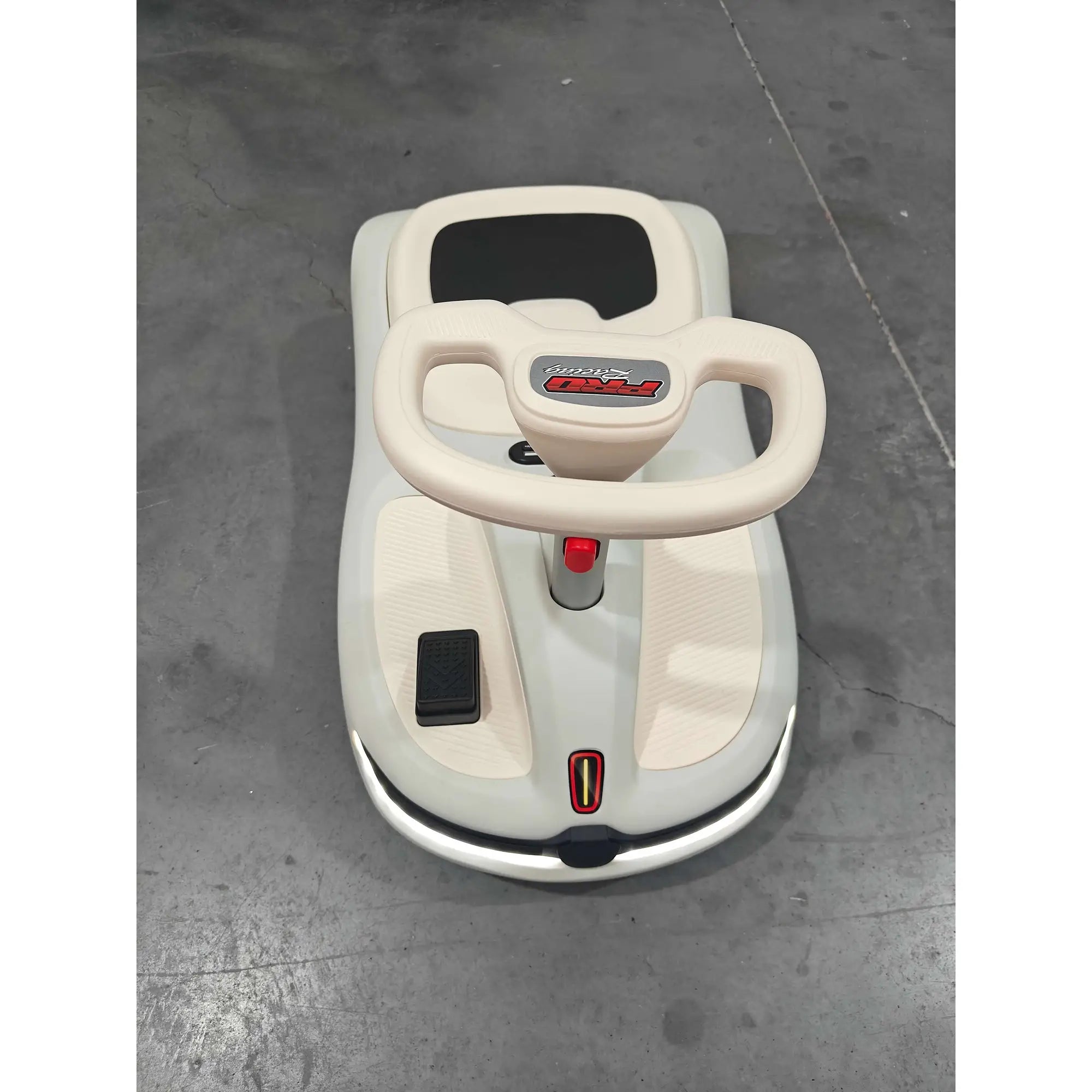 12V Electric Wiggle Car, 2 Speed, Music, Lights, White Electric Toy Cars at Gallery Canada
