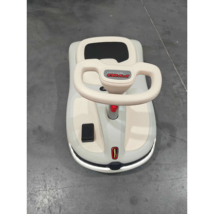 12V Electric Wiggle Car, 2 Speed, Music, Lights, White Electric Toy Cars at Gallery Canada