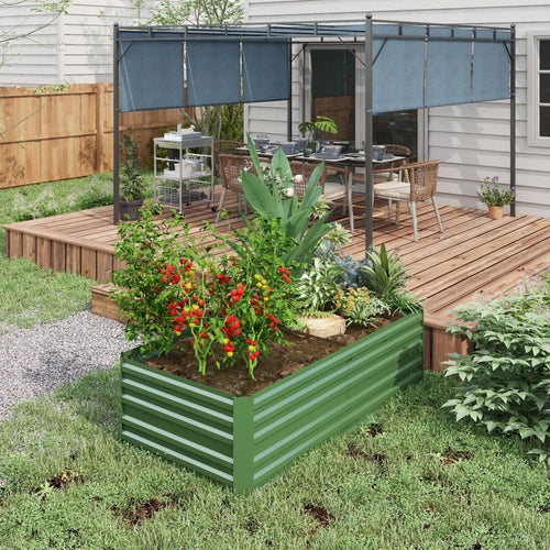 Galvanized Raised Garden Bed, Steel Planter, 71