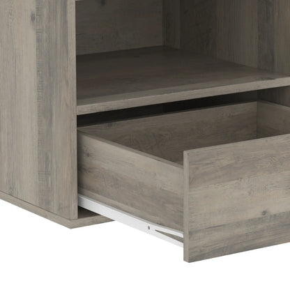 Floating Nightstands Set of 2, Drawer, Marble Top, Natural Bedside Tables at Gallery Canada
