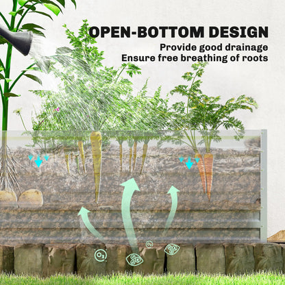 Greenhouse With Raised Garden Bed, Galvanized Metal Planter Box, 56" x 56" x 75", Green Portable Greenhouses at Gallery Canada