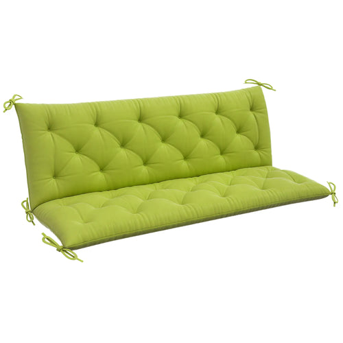 3-Seater Outdoor Bench Swing Cushions, Light Green