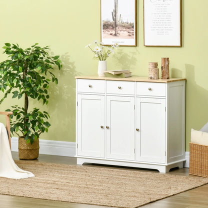 Modern Sideboard, Buffet Cabinet with Storage, Drawers, Adjustable Shelves, White Bar Cabinets at Gallery Canada