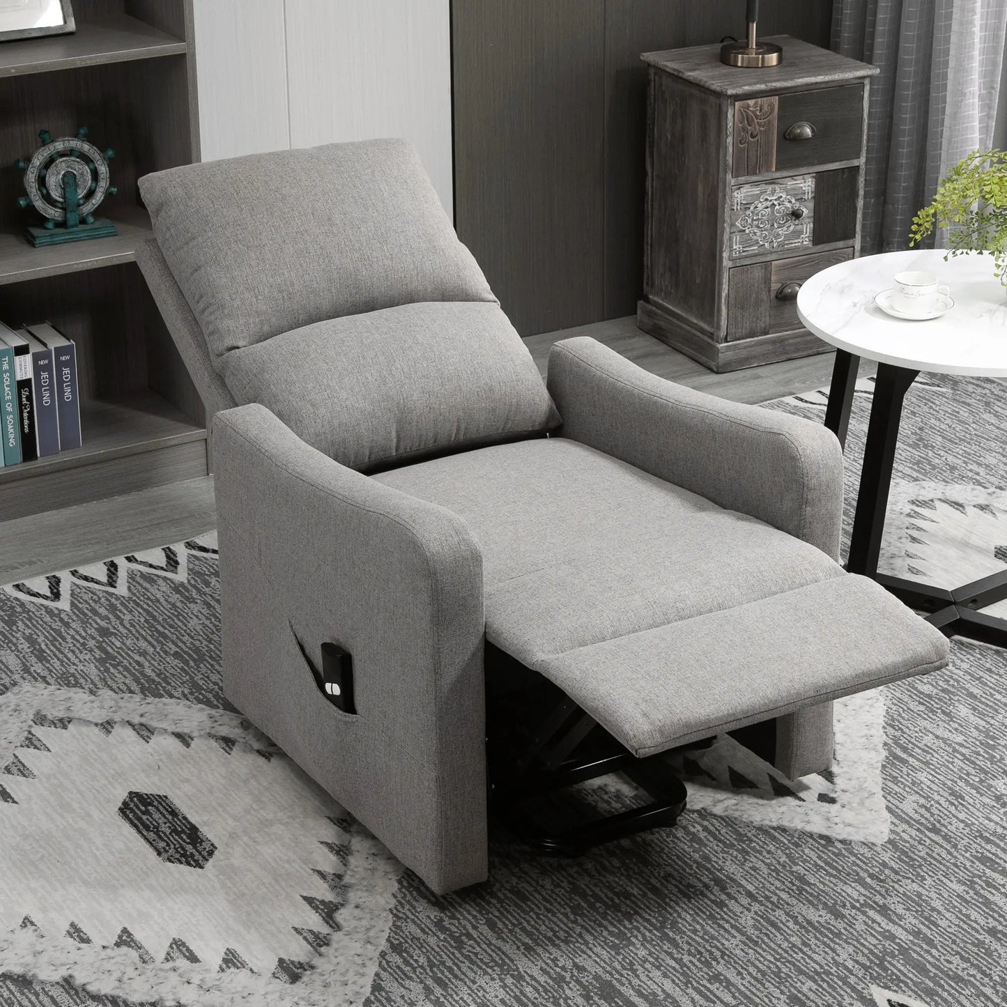 Electric Lift Recliner Chair, Power Chaise Lounge, Remote Control, Side Pocket Electric Power Lift Chairs at Gallery Canada
