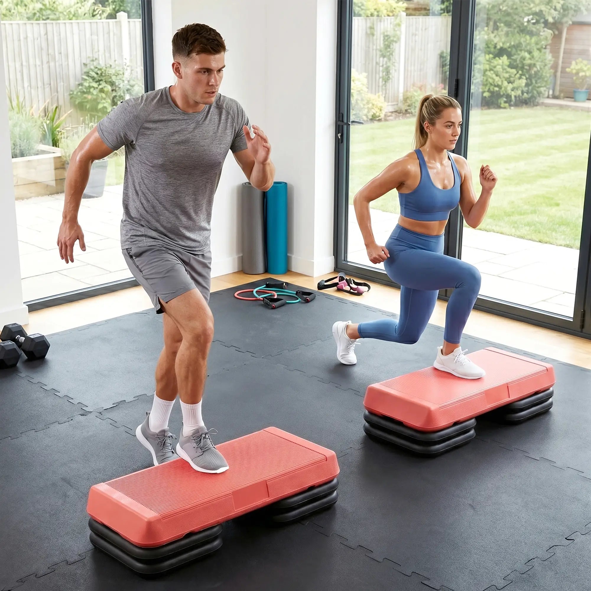 Adjustable Aerobic Stepper, 3-Level 4