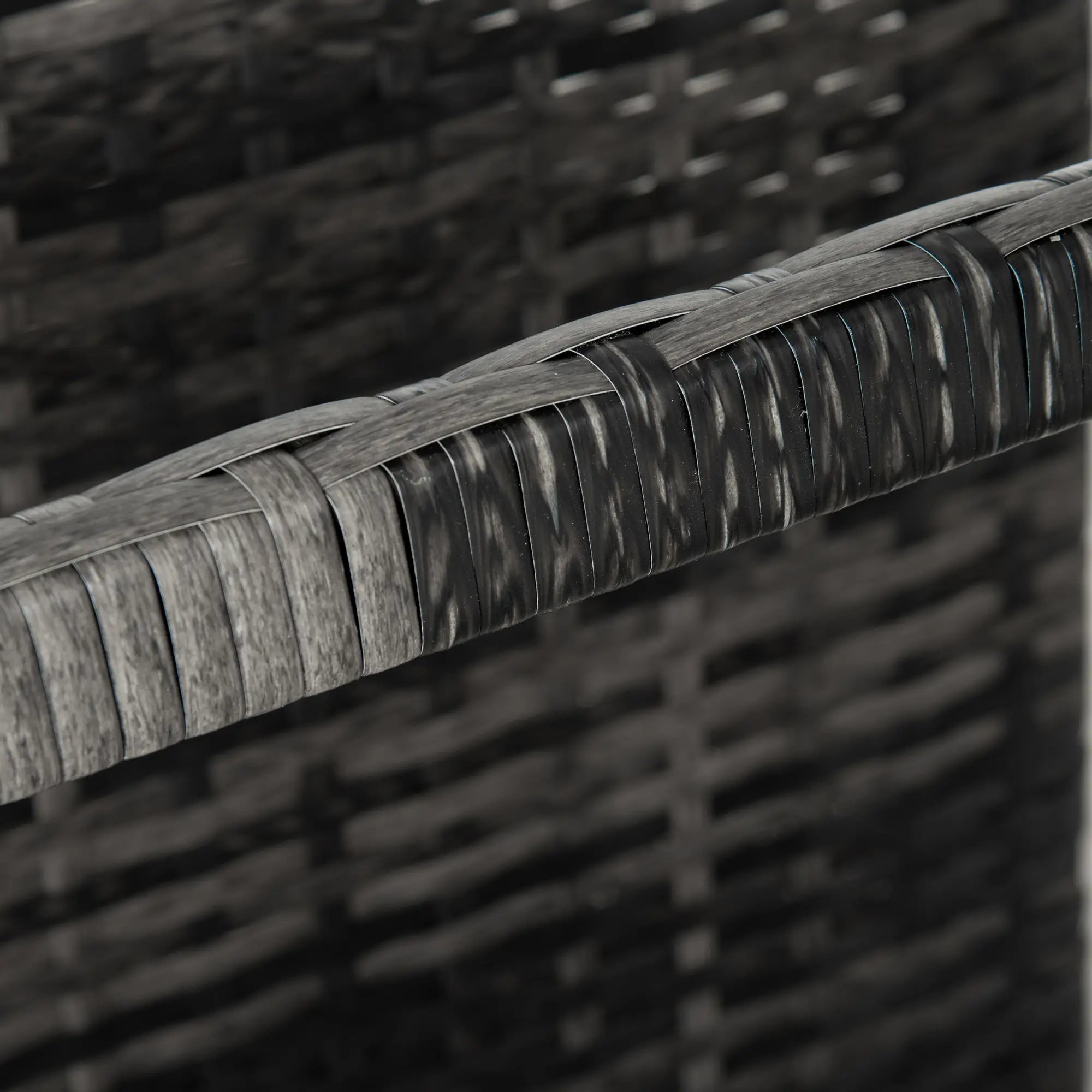 Rolling Pool Storage, Rattan Patio Furniture, Outdoor Wicker Organizer, Grey Patio Storage Boxes at Gallery Canada