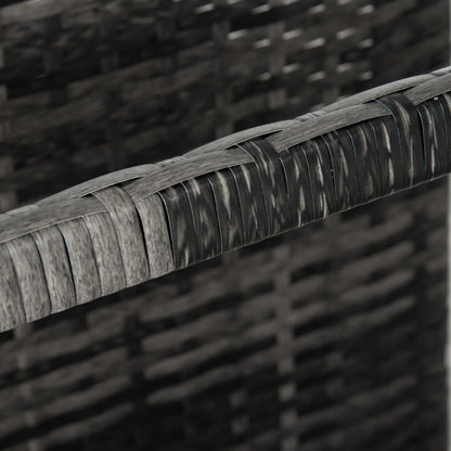 Rolling Pool Storage, Rattan Patio Furniture, Outdoor Wicker Organizer, Grey Patio Storage Boxes at Gallery Canada
