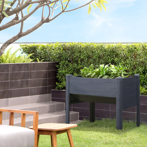 Wooden Raised Garden Stand, 48