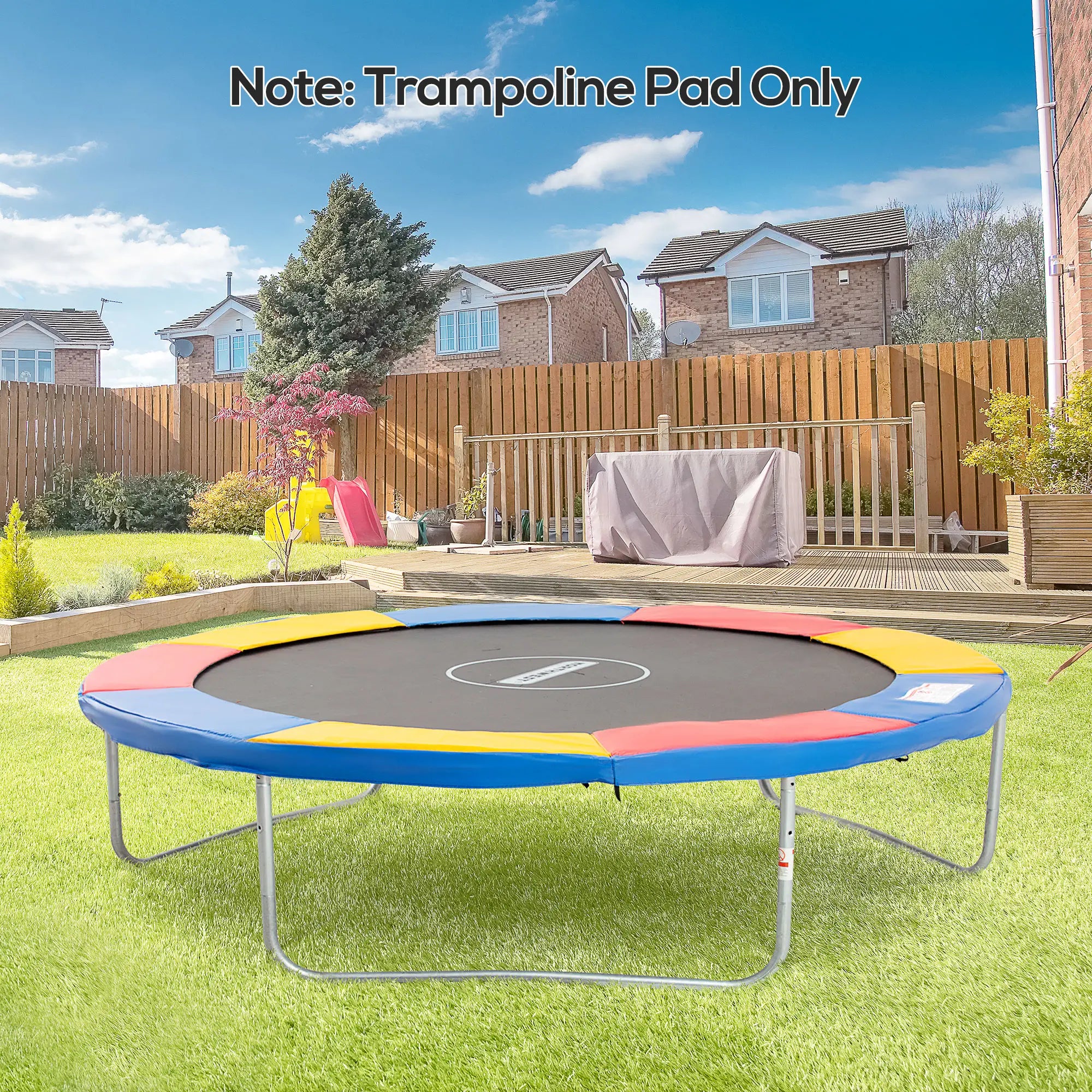 10ft Trampoline Replacement Safety Pad, Waterproof Spring Cover, Multicoloured Trampolines at Gallery Canada