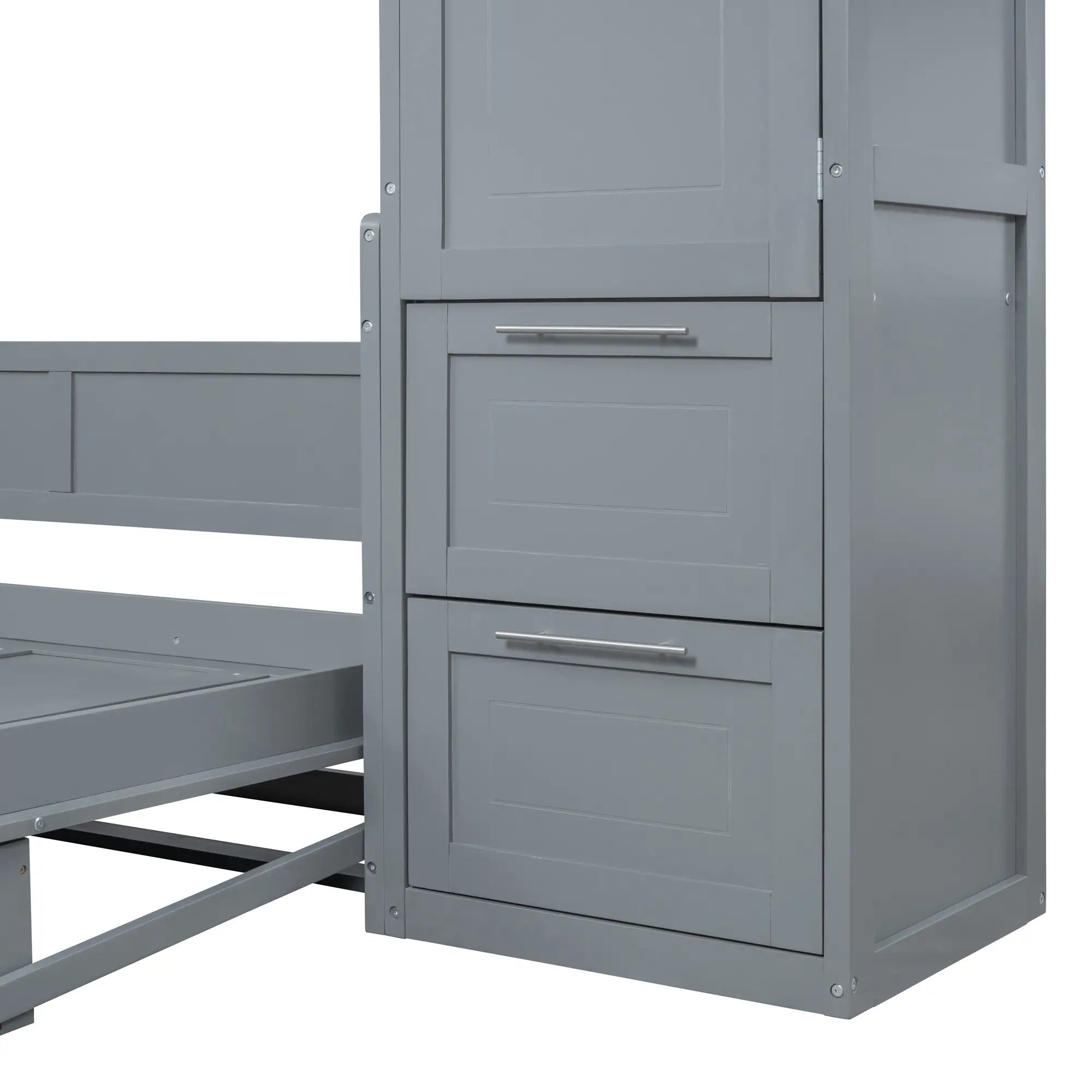Murphy Bed with Closet, Drawers, 112