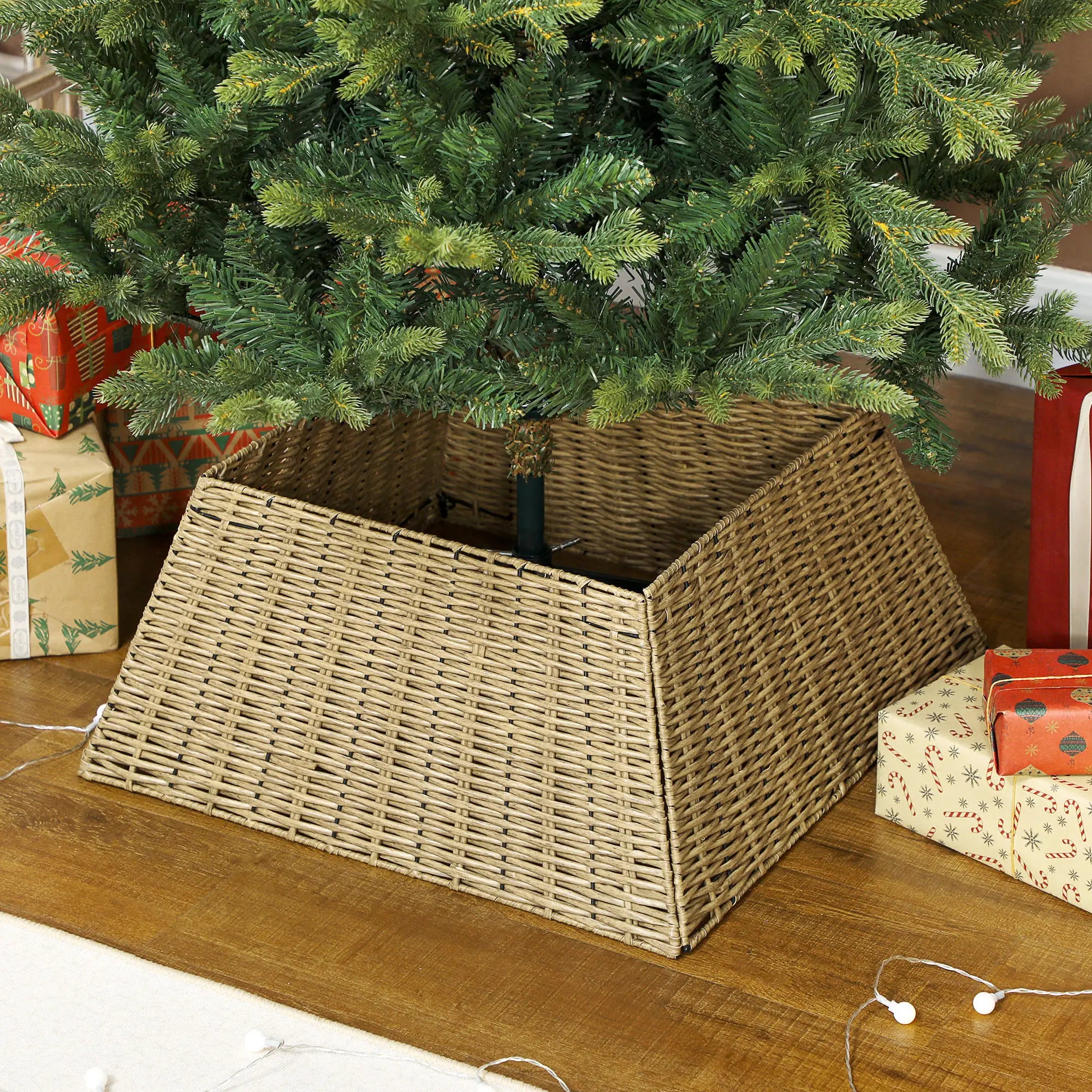 Rustic Christmas Tree Skirt, Plastic Tree Collar, Natural Christmas Trees at Gallery Canada