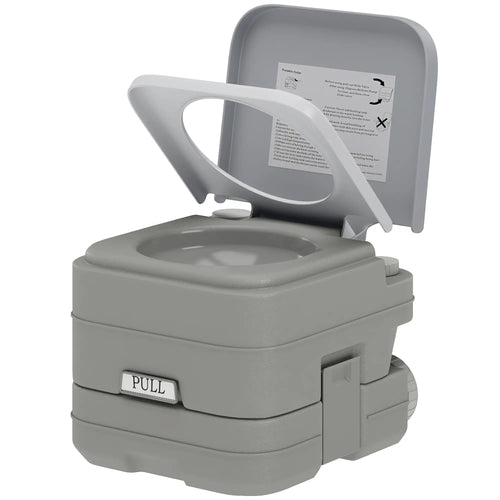 Portable Travel Toilet, Flushable Tank, Camping, Boating, 2.6 Gallon (10L)