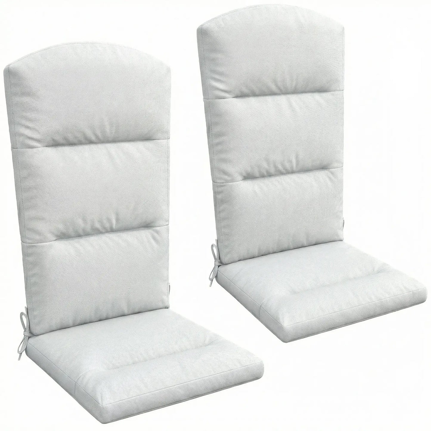 Adirondack Chair Replacement Cushion, With Back And Ties, Light Grey Patio Chair Cushions Light Grey at Gallery Canada